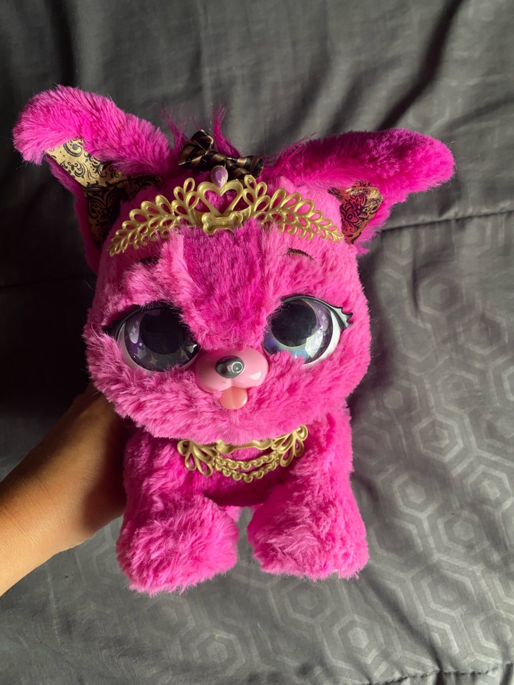 Pink Plush electric Small Pet Toy